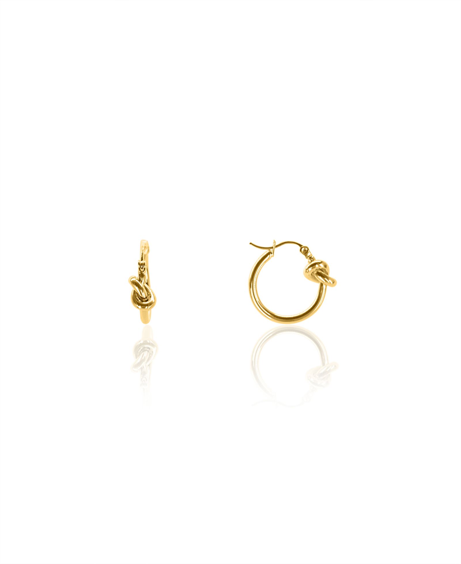 Серьги-кольца OMA THE LABEL Knot Small Hoop