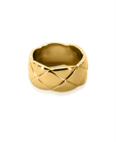 OMA THE LABEL Кольцо Nneoma 1/2" из латуни с 18K золотым покрытием