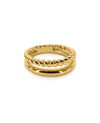 OMA THE LABEL Pheonix Ring in 18k Gold- Plated Brass