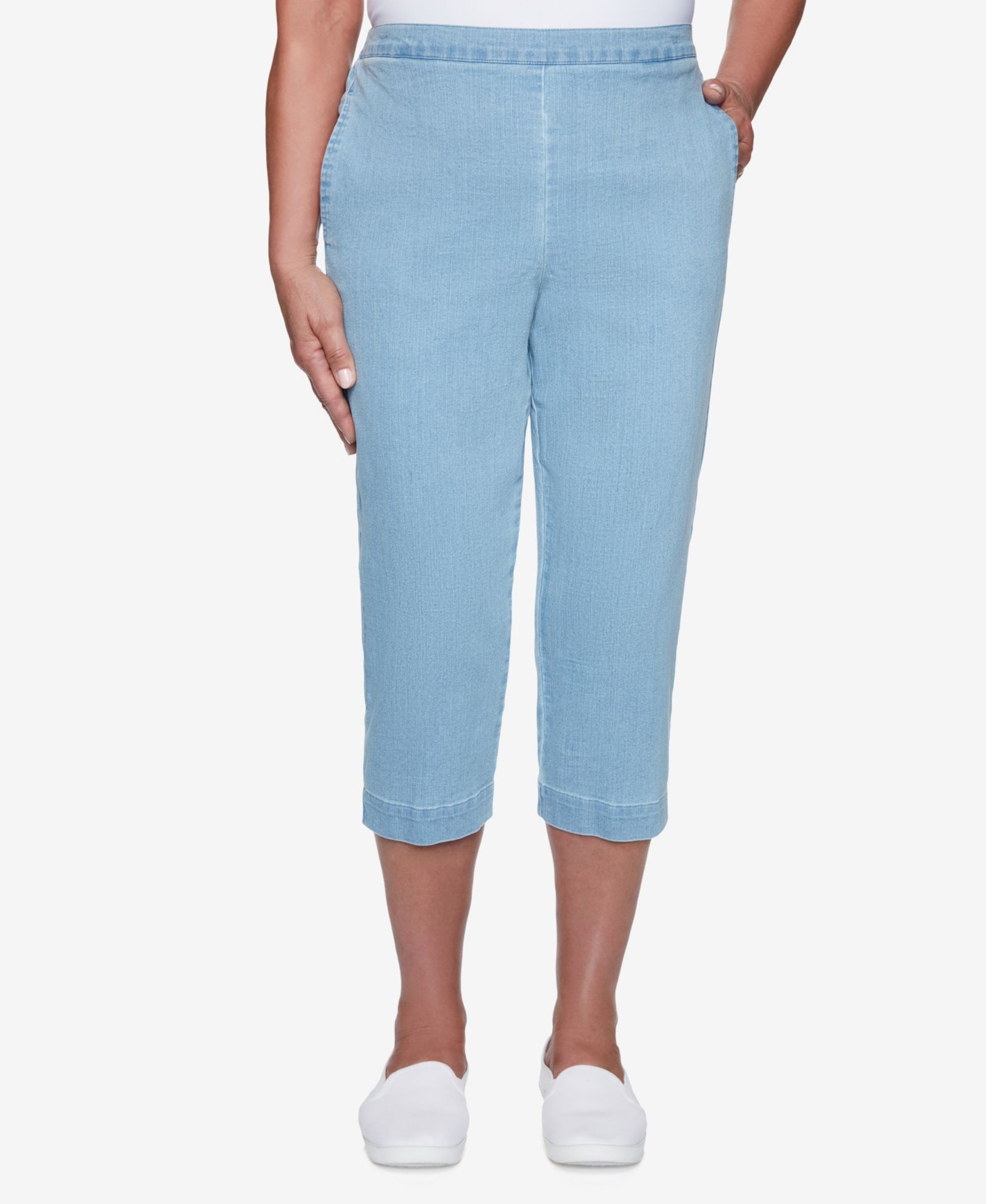 Женские джинсовые брюки-капри Alfred Dunner Missy Classics Casual Denim
