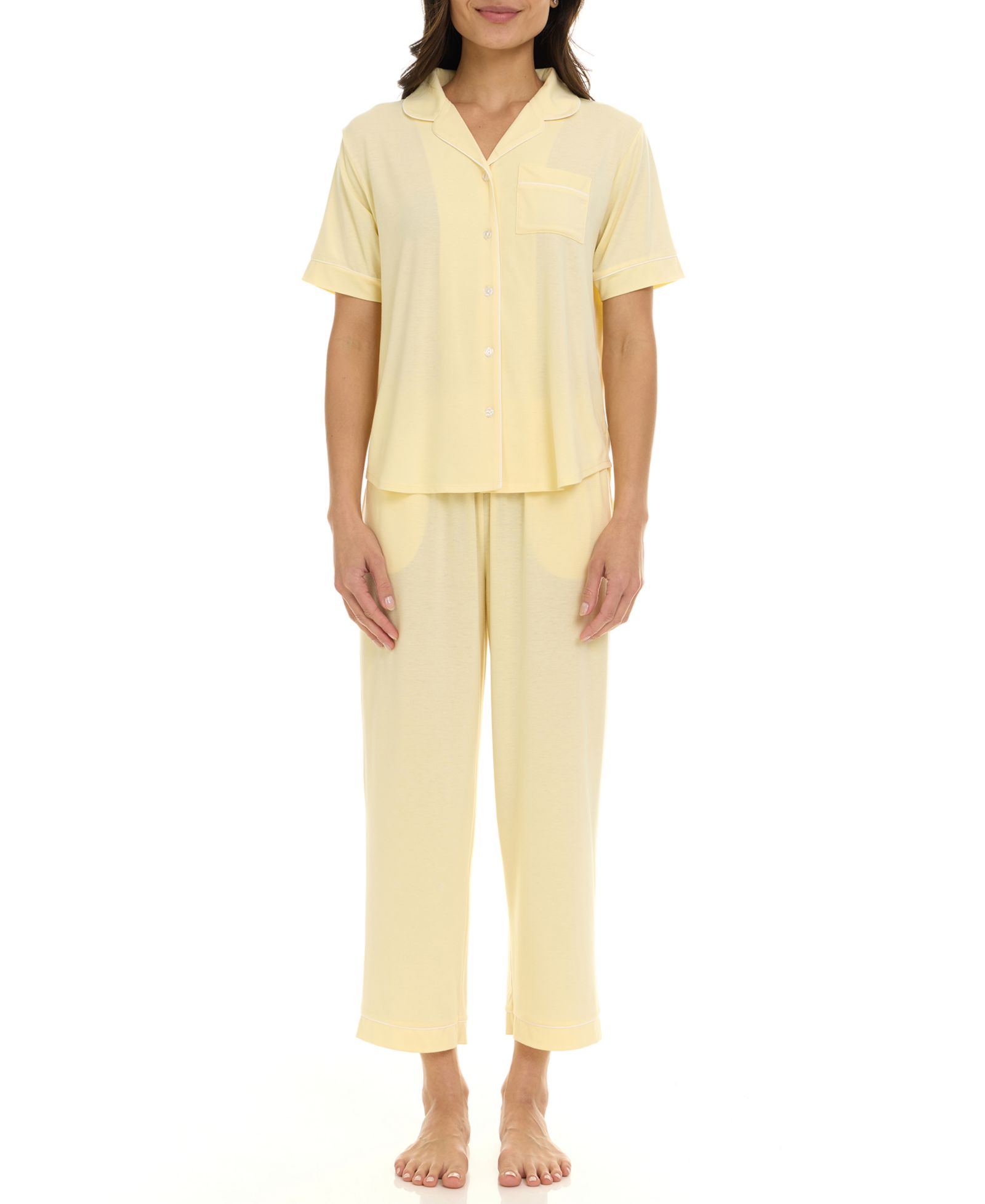 Женский комплект Flora by Flora Nikrooz Annie Notch Top и Capri Pajama, 2 шт.