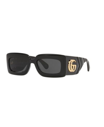 Gucci Унисекс прямоугольные солнцезащитные очки GG0811S GC001490