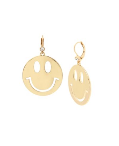 Серьги-подвески Betsey Johnson Smiley Drop