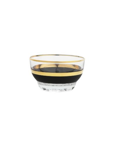 Набор из 6 десертных чаш Classic Touch Black and Gold Design