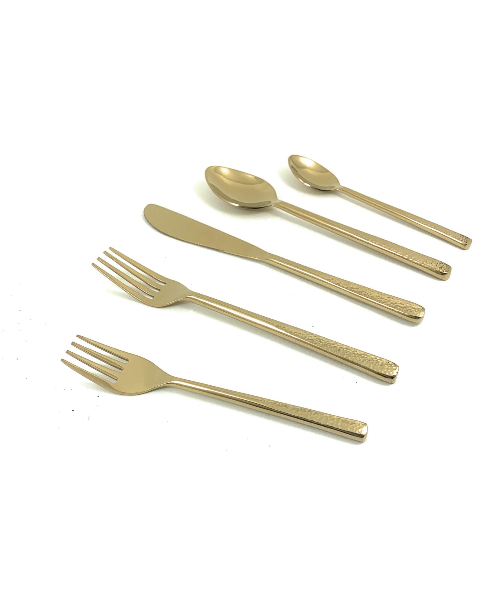 Vibhsa Flatware Gold 5 Piece Place Setting
