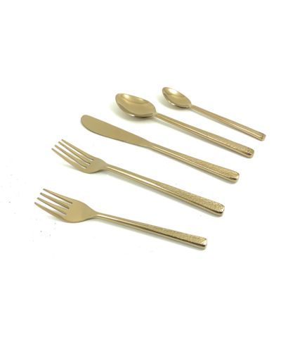 Vibhsa Flatware Gold 5 Piece Place Setting