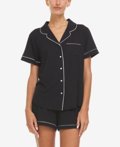 Женский комплект пижамы Flora by Flora Nikrooz Annie Button-Down Shorty Notch, 2-Piece