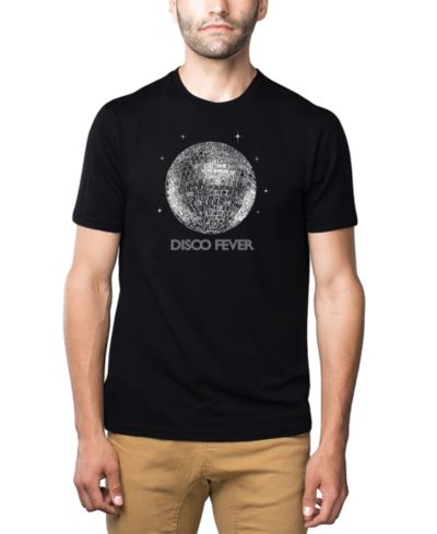 Мужская футболка LA Pop Art Cotton/Poly Blend Word Art Disco Ball