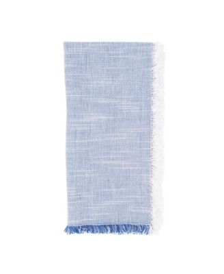 Saro Lifestyle салфетки с бахромой двухцветный дизайн, набор из 4 шт, 20" x 20"