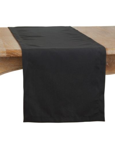 Saro Lifestyle Everyday Design Solid Color Table Runner, 72" x 16"