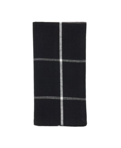 Saro Lifestyle Хлопковые салфетки для стола в клетку, набор из 4 штук, 20" x 20"
