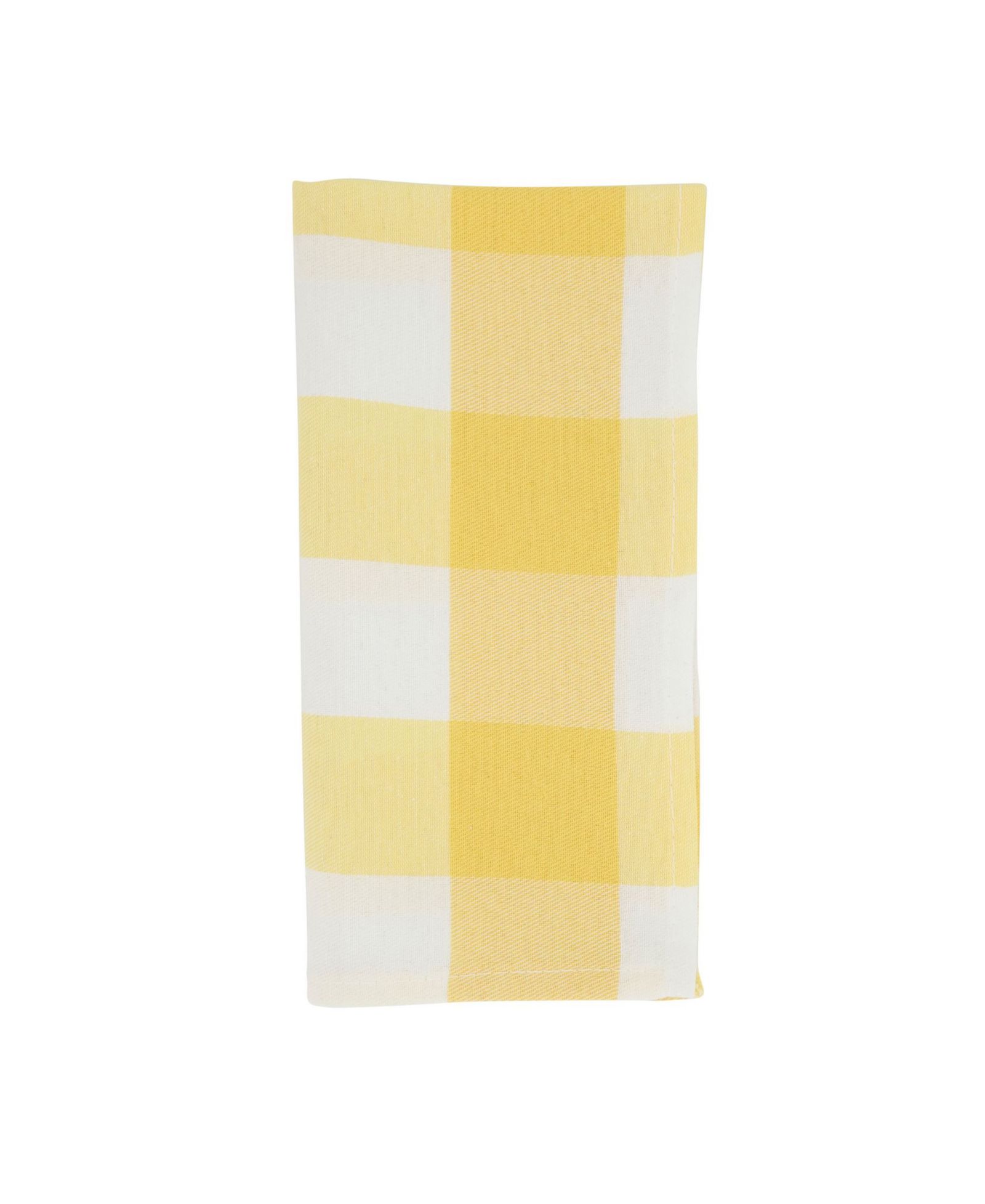 Saro Lifestyle Buffalo Plaid Check Pattern Design Cotton Napkins, Set of 4, 20" x 20"
