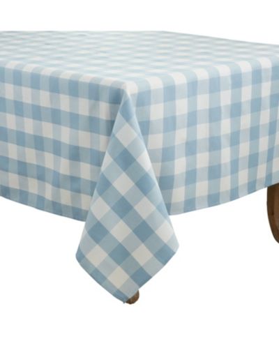 Saro Lifestyle хлопковая скатерть в клетку Buffalo Plaid, 70" x 70"