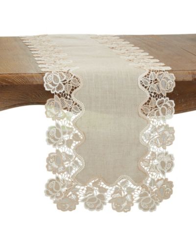 Дорожка на стол Saro Lifestyle Lace с узором Rose