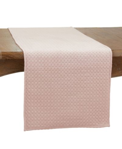 Saro Lifestyle Длинная дорожка для стола с бархатным дизайном Pinsonic, 72" x 16"