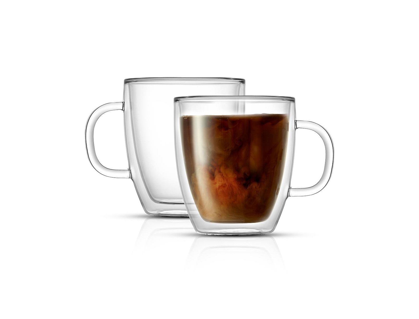 JoyJolt Savor Double Wall Coffee Mugs, Set of 2