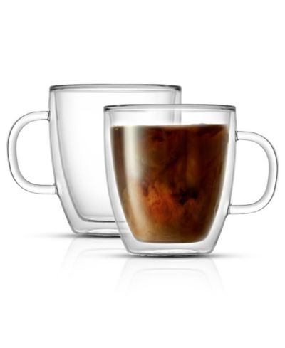 JoyJolt Savor Double Wall Coffee Mugs, Set of 2