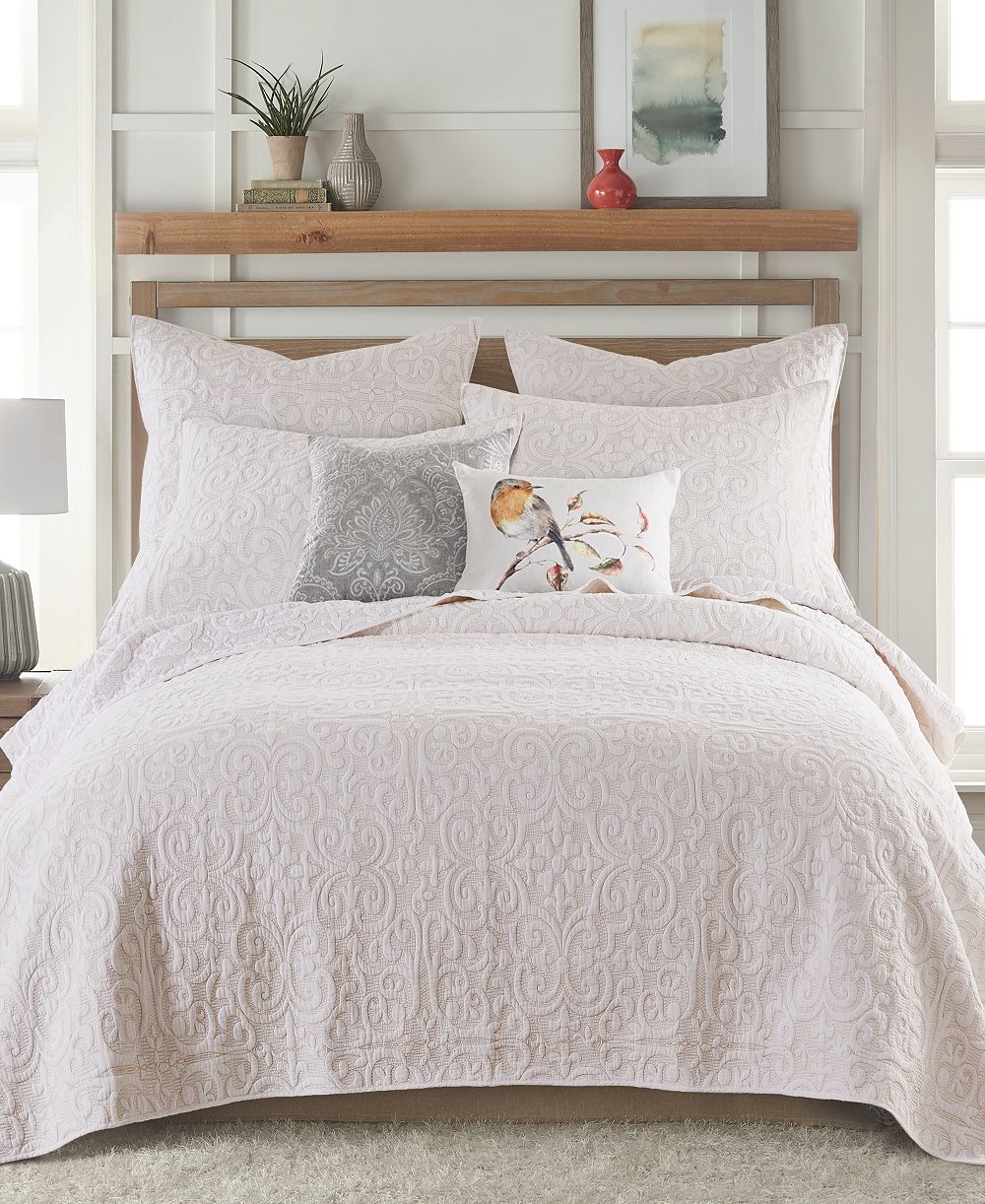 Levtex Home стеганое покрывало Sherbourne Quilted Stitch, King