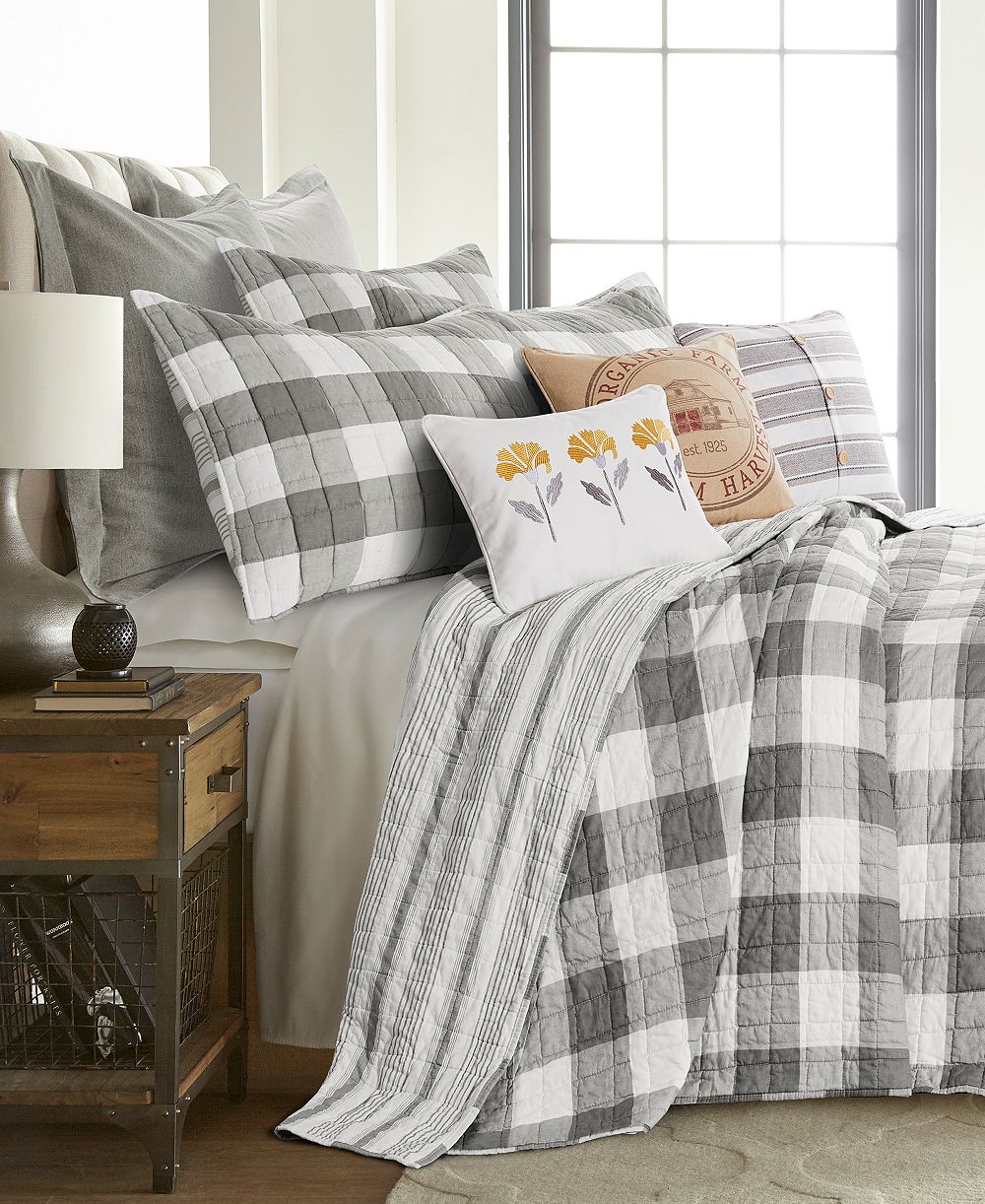 Комплект постельного белья Levtex Home Camden Buffalo Check, 3 шт., Full