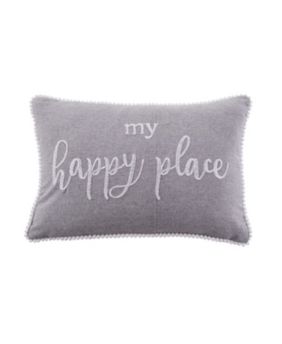 Levtex Pippa Happy Place Декоративная подушка, 12" x 18"