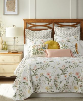Комплект стеганых покрывал Levtex Home Viviana Watercolor Floral 3-Pc. Full/Queen