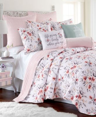 Комплект стеганого одеяла Levtex Home Adeline Floral Bouquet, Twin