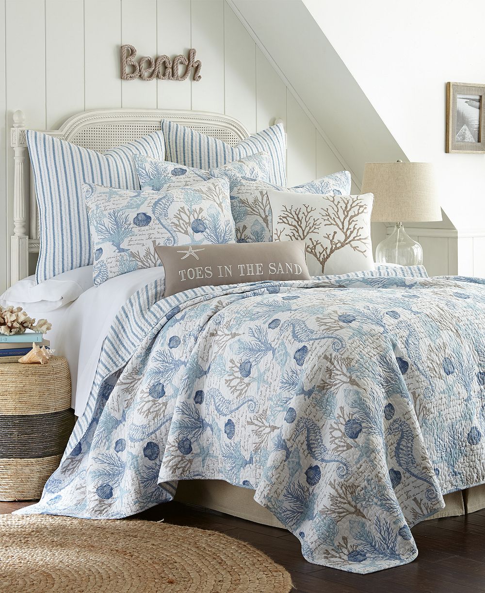 Комплект из 3 одеял Levtex Home Galapagos Blue Coral Reef Full/Queen
