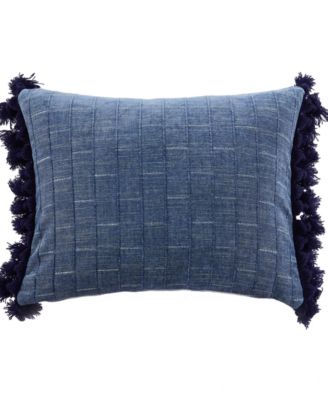 Декоративная подушка Levtex Bennett Chambray Tassel 14" x 18"
