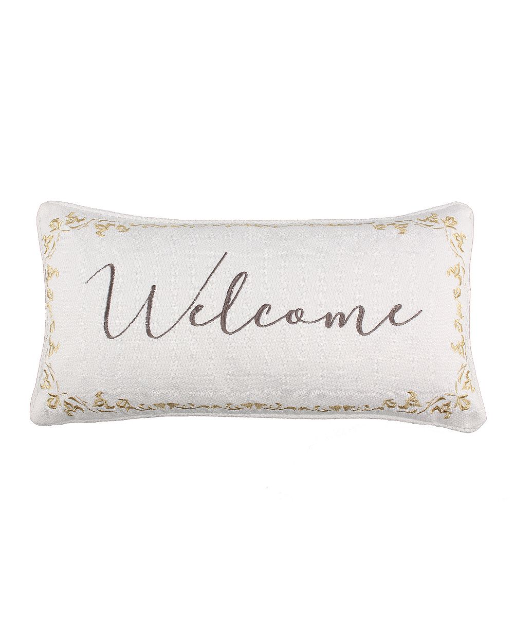 Levtex Cosima Welcome Decorative Pillow, 12" x 24"