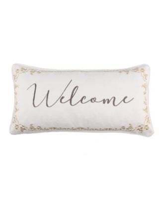 Декоративная подушка Levtex Cosima Welcome 12" x 24"