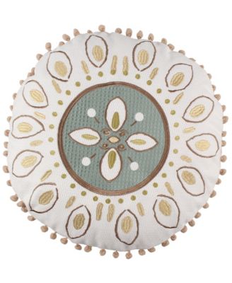 Levtex Cosima Tassel Decorative Pillow, 16" Round