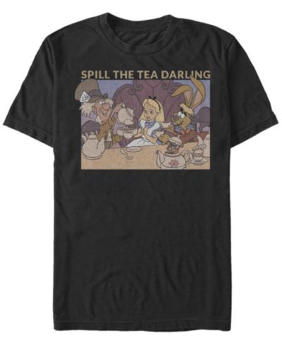 Men's Alice in Wonderland Spill The Tea Short Sleeve T-shirt