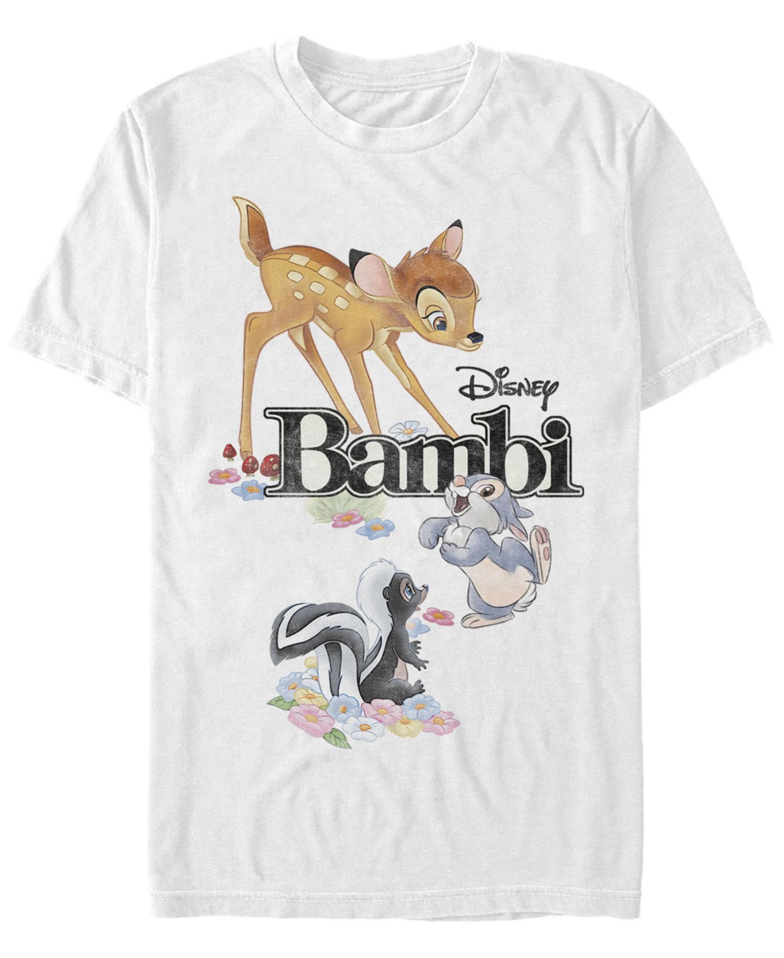Мужская футболка с принтом Bambi