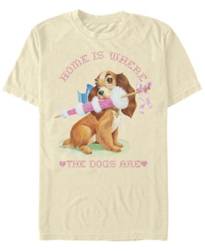 Мужская футболка Fifth Sun Lady and the Tramp Home Dog с коротким рукавом