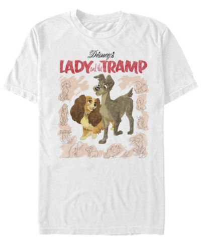 Мужская винтажная футболка Fifth Sun Lady and the Tramp с коротким рукавом