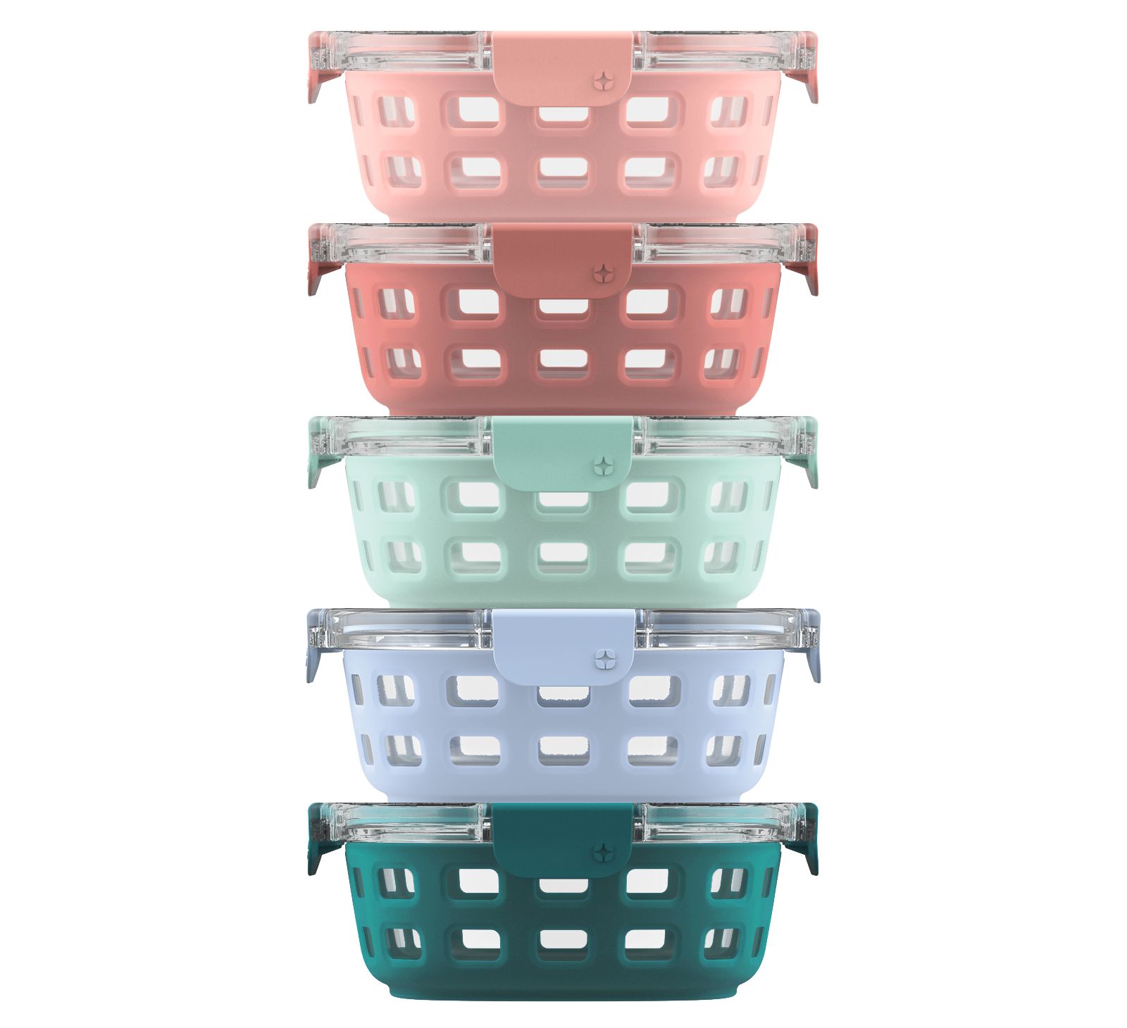 Ello 10-Piece Meal Prep Rounds Container Set