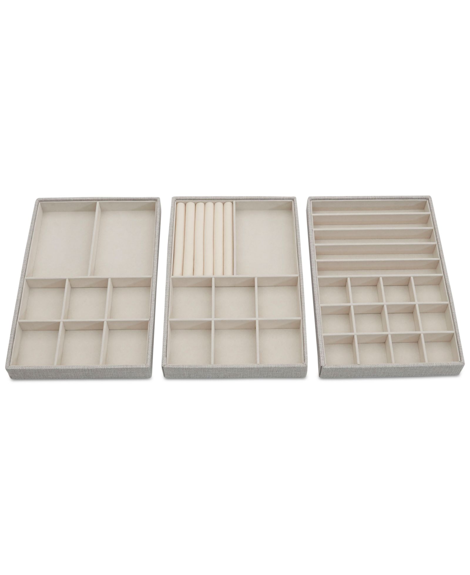 Household Essentials Stackable Jewelry Trays, 3 Varieties.