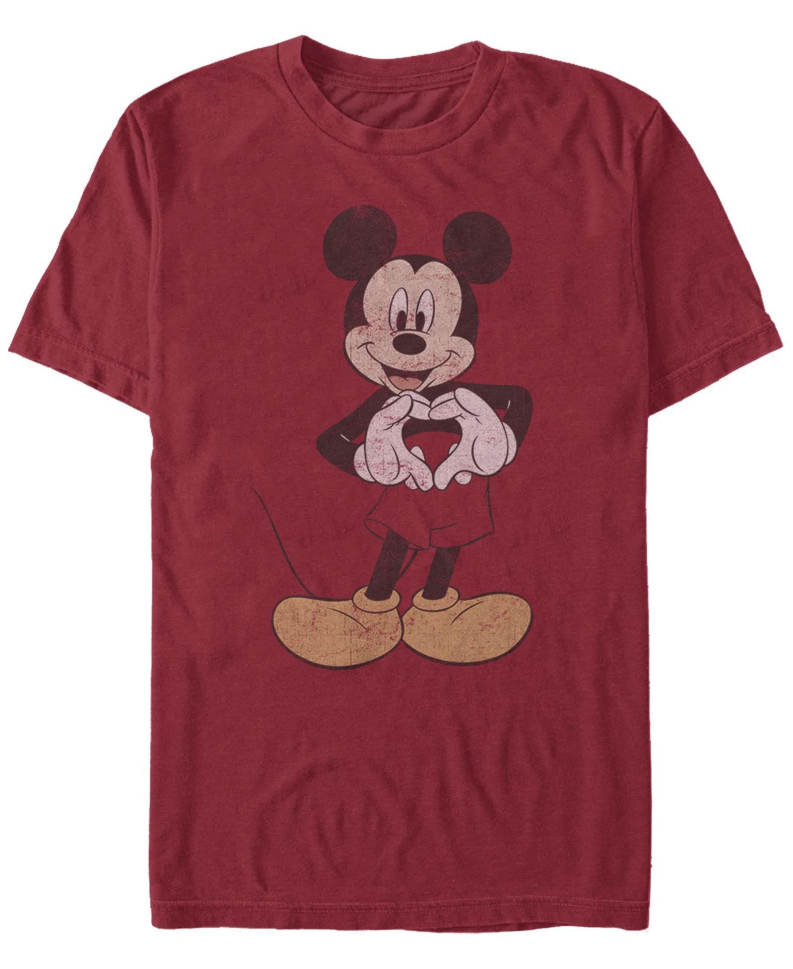 Fifth Sun Men's Vintage-Like Mickey Short Sleeve Crew T-shirt