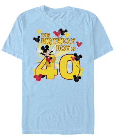Мужская футболка Fifth Sun Men's Mickey Birthday 40 Short Sleeve Crew T-shirt