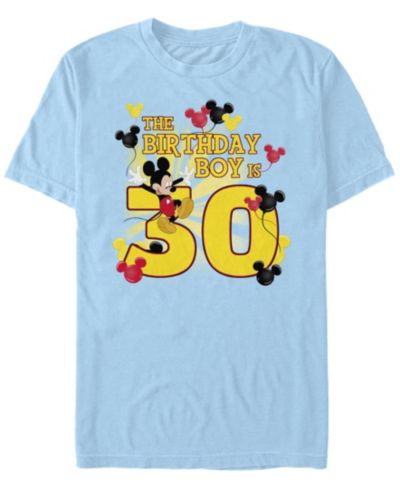 Fifth Sun Men's Mickey Birthday 30 Short Sleeve Crew T-shirt
