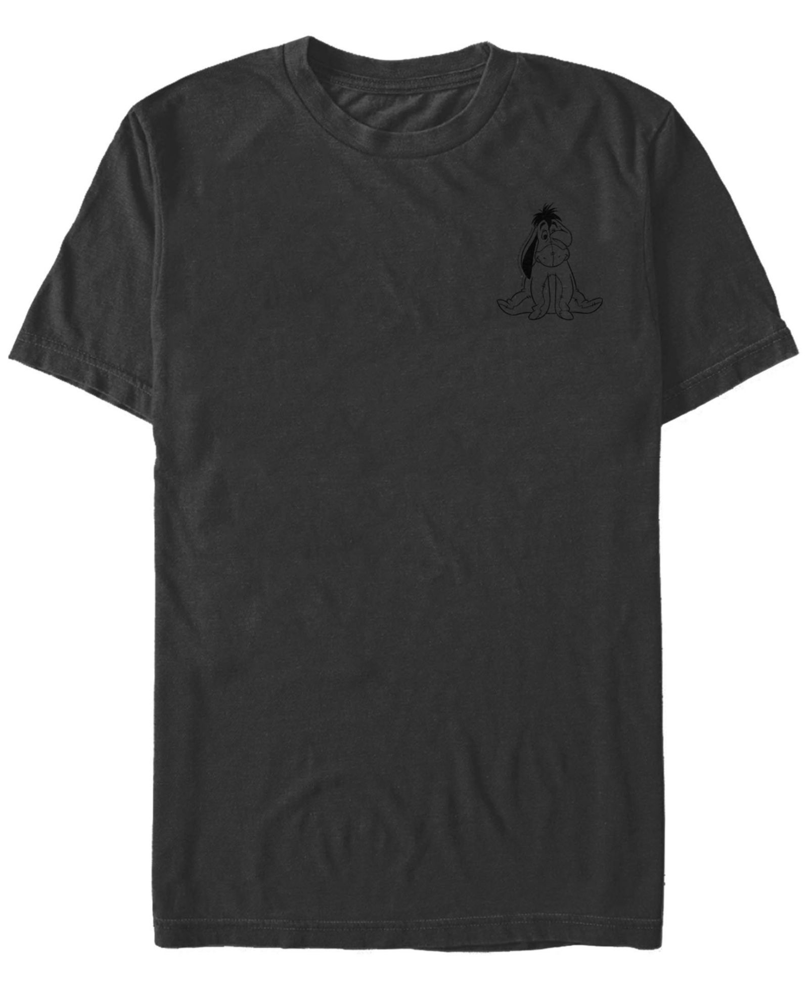 Fifth Sun Men's Vintage-Like Line Eeyore Short Sleeve Crew T-shirt