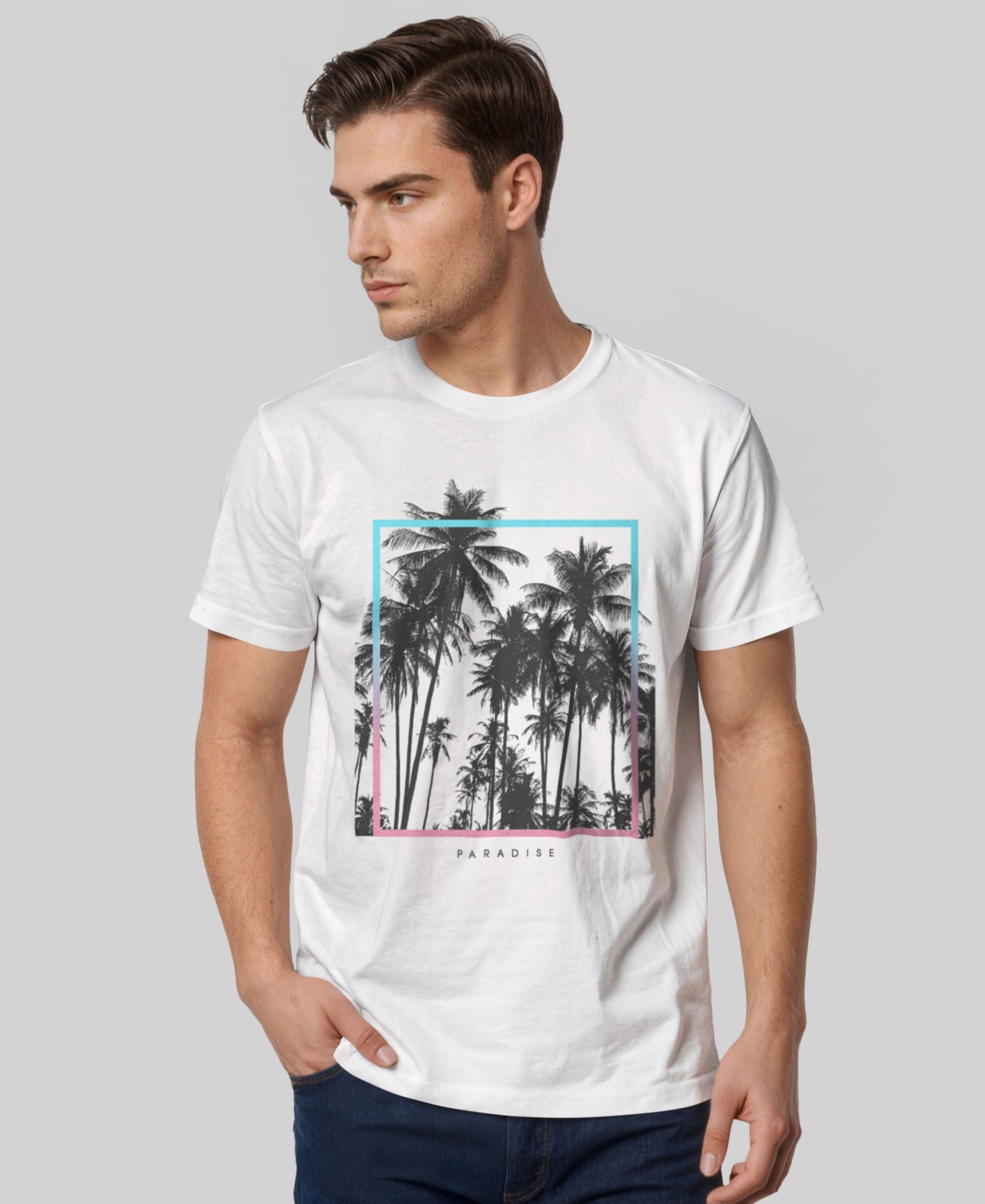 Fifth Sun Men's Paradise Palms Short-Sleeve Crew T-shirt