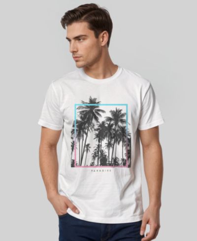 Fifth Sun Men's Paradise Palms Short-Sleeve Crew T-shirt