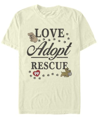 Fifth Sun Мужская футболка с коротким рукавом Love Adopt Rescue