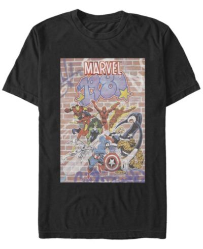 Fifth Sun Men's Vintage-Like Bricks Short Sleeve Crew T-shirt