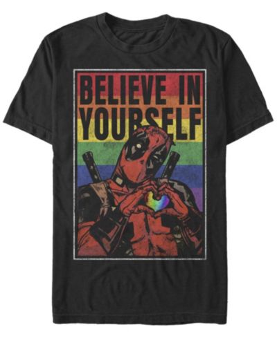 Мужская Fifth Sun Believe Rainbow Short Sleeve Crew T-shirt