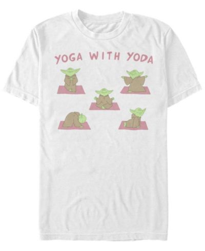 Fifth Sun Мужская футболка с принтом Yoga with Yoda