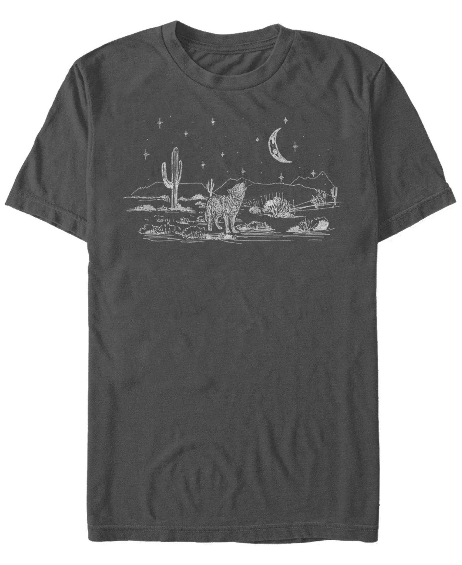 Fifth Sun Men's Wolf Moon Desert Short Sleeve Crew T-shirt