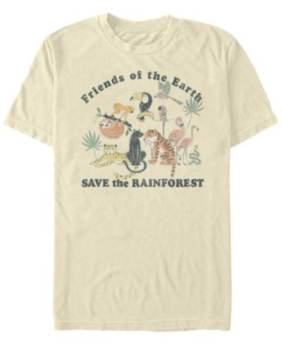 Мужская футболка Fifth Sun Men's Save The Rainforest Short Sleeve Crew