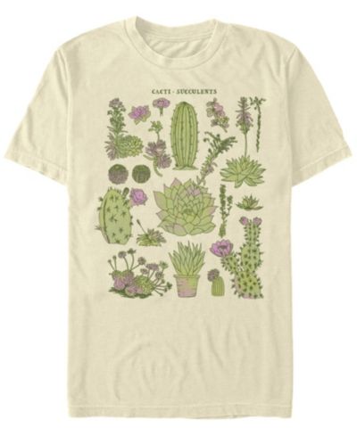 Fifth Sun Мужская футболка с коротким рукавом и рисунком Cacti Chart
